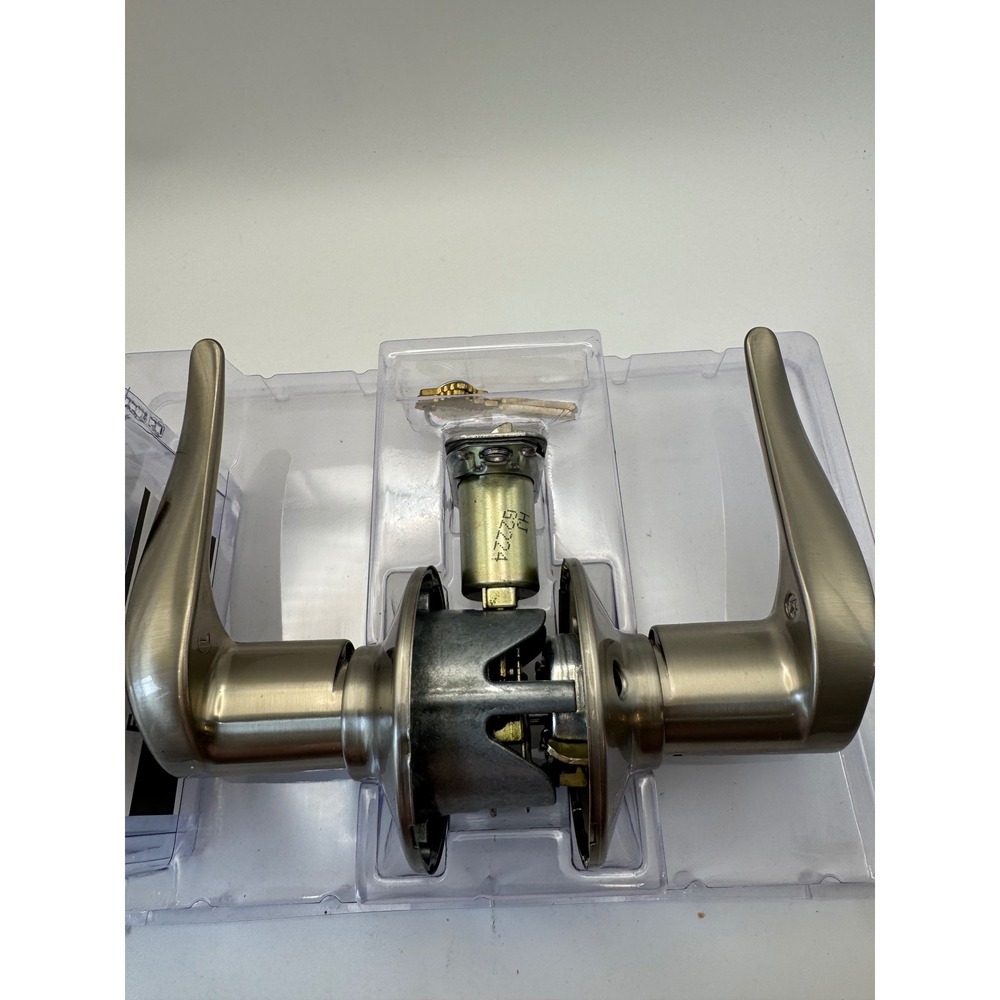Schlage Sacramento Keyed Entry Door Lever Satin Nickel F51 V‎ SAC 619